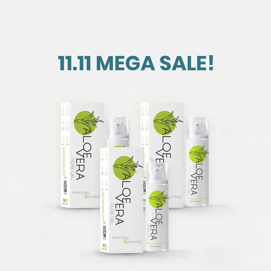 Aloe Vera Pure Gel - 150ml Pack of 3 - Halawa Wax