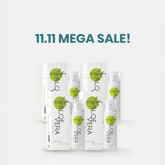 Aloe Vera Pure Gel - 150ml Pack of 4 - Halawa Wax