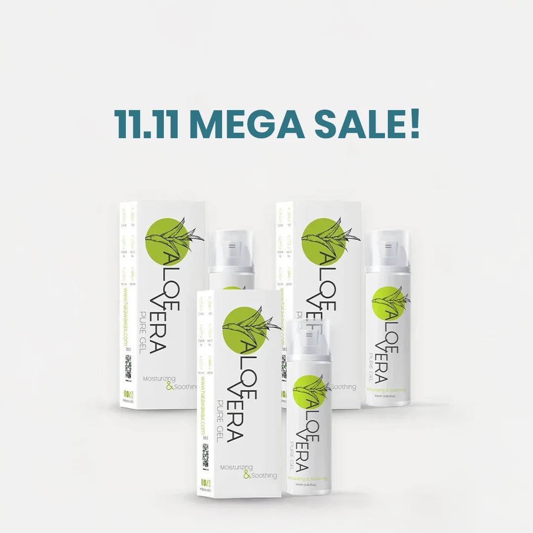 Aloe Vera Pure Gel - 150ml Pack of 3 - Halawa Wax