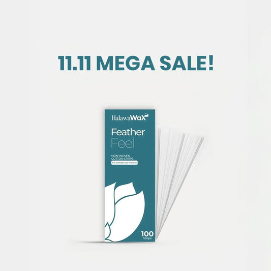 Feather Feel Wax Strips - 100 PC - Halawa Wax