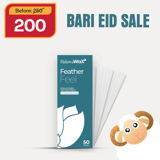 Feather Feel Wax Strips - 50 PC - Halawa Wax